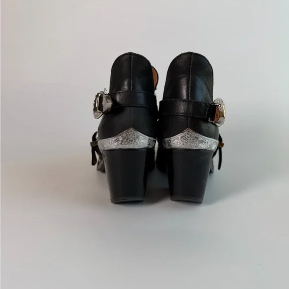 Jeffrey Campbell Calhoun Black Cutout Ankle Booties - Picture 4 of 9